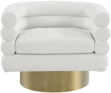 Meridian Furniture - Tessa Boucle Fabric Accent Chair In Cream - 544Cream