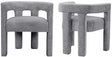 Athena Accent | Dining Chair In Grey (Set Of 2) - 864Grey-C | Meridian