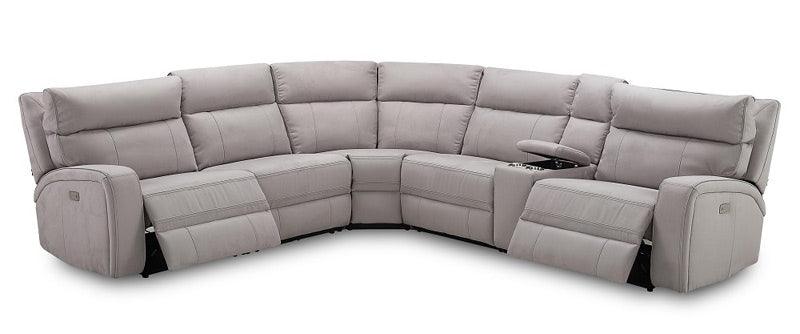 Cozy 6 Piece Motion Sectional In Moonshine - 184762 | J&M | Home Elegance USA