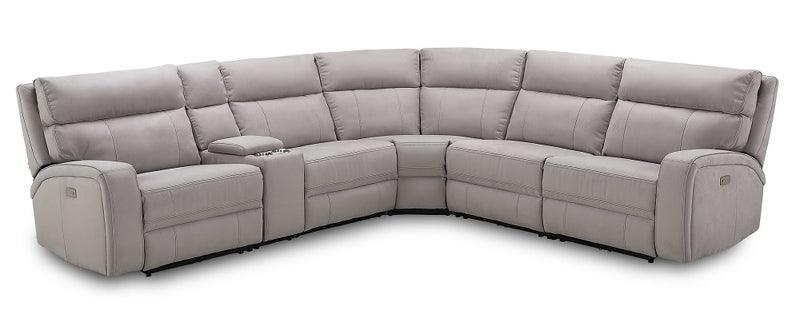 Cozy 6 Piece Motion Sectional In Moonshine - 184762 | J&M | Home Elegance USA