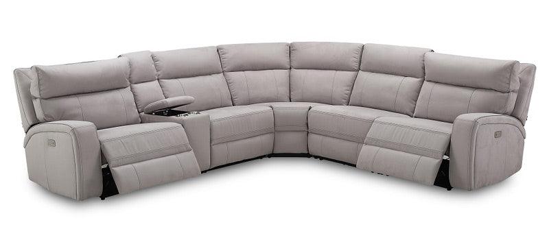 Cozy 6 Piece Motion Sectional In Moonshine - 184762 | J&M | Home Elegance USA