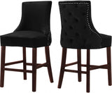 Meridian Furniture - Hannah Counter Stool Set Of 2 In Black - 775Black-C