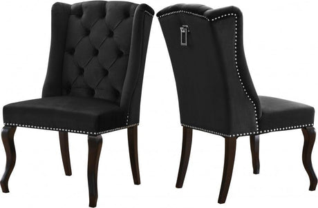 Meridian Furniture - Suri Velvet Dining Chair Set Of 2 In Black - 772Black-C