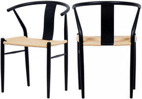 Beck Dining Chair In Black (Set Of 2) - 893Black-C | Meridian