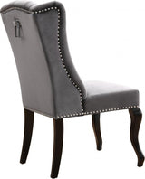 Meridian Furniture - Suri Velvet Dining Chair Set Of 2 In Grey - 772Grey-C