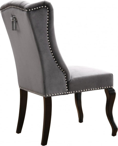 Meridian Furniture - Suri Velvet Dining Chair Set Of 2 In Grey - 772Grey-C