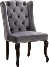 Meridian Furniture - Suri Velvet Dining Chair Set Of 2 In Grey - 772Grey-C