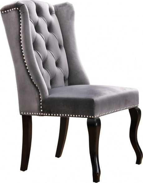 Meridian Furniture - Suri Velvet Dining Chair Set Of 2 In Grey - 772Grey-C