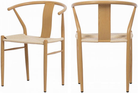 Meridian Furniture - Beck Dining Chair In Oak (Set Of 2) - 893Oak-C