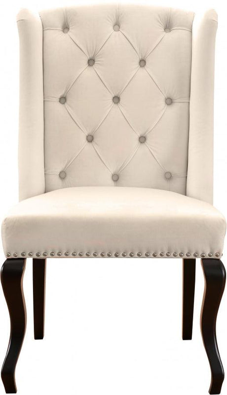 Meridian Furniture - Suri Velvet Dining Chair Set Of 2 In Cream - 772Cream-C