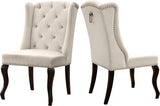 Meridian Furniture - Suri Velvet Dining Chair Set Of 2 In Cream - 772Cream-C