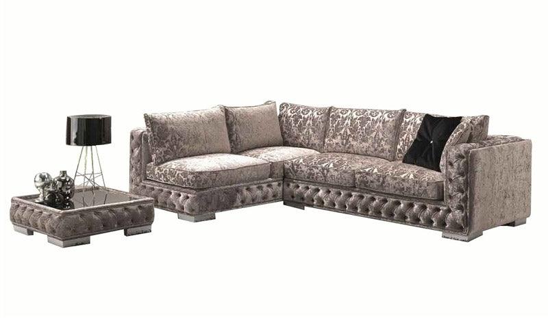 J&M Furniture - The Vanity Fabric Sectional & Coffee Table - 18769-2Set