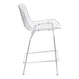 Zuo Wire Counter Chair Chrome - Set Of 2