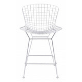 Zuo Wire Counter Chair Chrome - Set Of 2