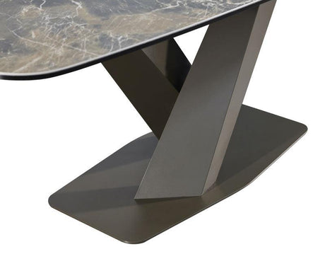Elegance Fixed Dining Table In Brown - 18884 | J&M