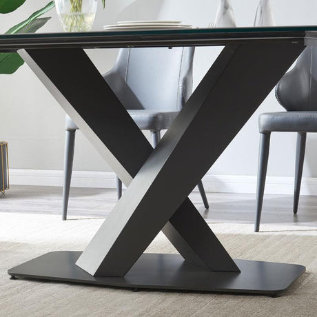 Elegance Fixed Dining Table In Brown - 18884 | J&M