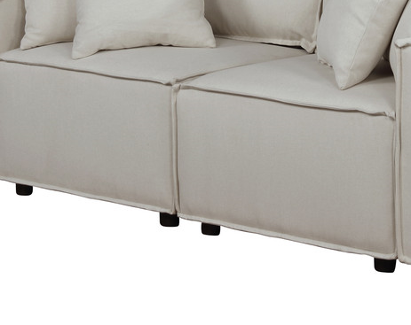 Elson Loveseat in Beige Linen Home Elegance USA