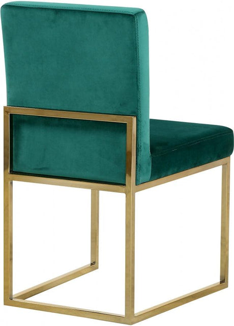 Meridian Furniture - Giselle Velvet Dining Chair Set Of 2 In Green - 778Green-C