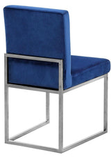 Meridian Furniture - Giselle Velvet Dining Chair Set Of 2 In Navy- 779Navy-C