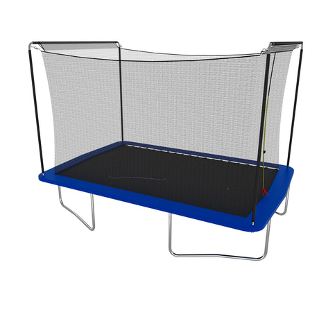 8ft by 12ft rectangular trampoline blue ASTM standard tested and CPC certified
