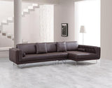 Bruno Premium Leather Sectional In Right Arm Facing - 19001 - Rhfc | J&M | Home Elegance USA