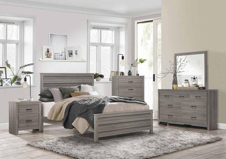 Homelegance - Waldorf Eastern King Bed In Dark Gray - 1902K-1Ek*