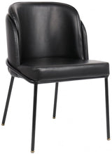 Meridian Furniture - Jagger Faux Leather Dining Chair In Black (Set Of 2) - 883Black-C