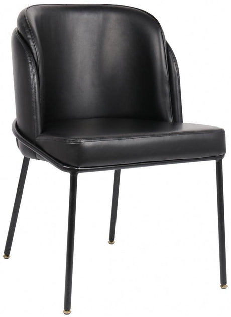 Meridian Furniture - Jagger Faux Leather Dining Chair In Black (Set Of 2) - 883Black-C