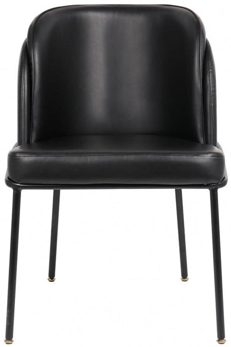 Meridian Furniture - Jagger Faux Leather Dining Chair In Black (Set Of 2) - 883Black-C