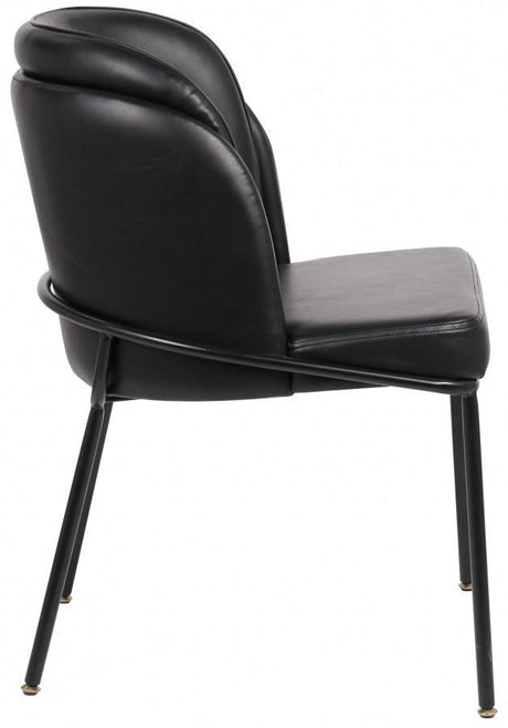 Meridian Furniture - Jagger Faux Leather Dining Chair In Black (Set Of 2) - 883Black-C