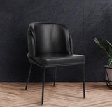 Meridian Furniture - Jagger Faux Leather Dining Chair In Black (Set Of 2) - 883Black-C