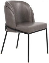 Meridian Furniture - Jagger Faux Leather Dining Chair In Grey (Set Of 2) - 883Grey-C