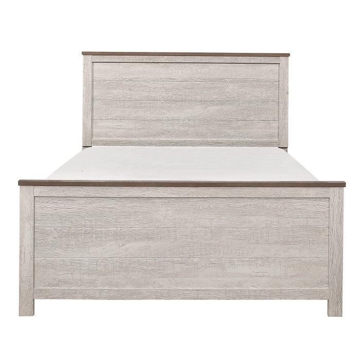 Homelegance - Nashville Eastern King Bed In Antique White - 1903K-1Ek*