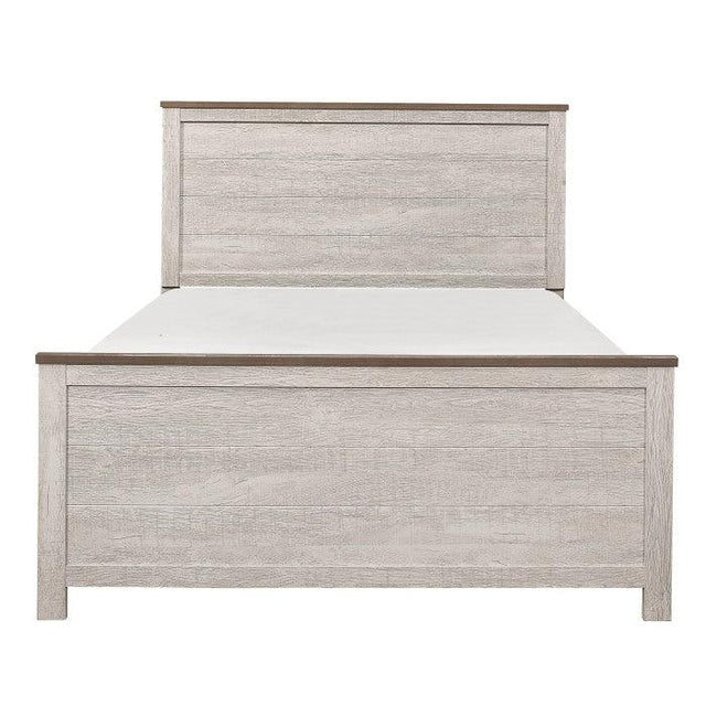 Homelegance - Nashville Eastern King Bed In Antique White - 1903K-1Ek*