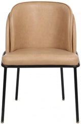 Meridian Furniture - Jagger Faux Leather Dining Chair In Tan (Set Of 2) - 883Tan-C