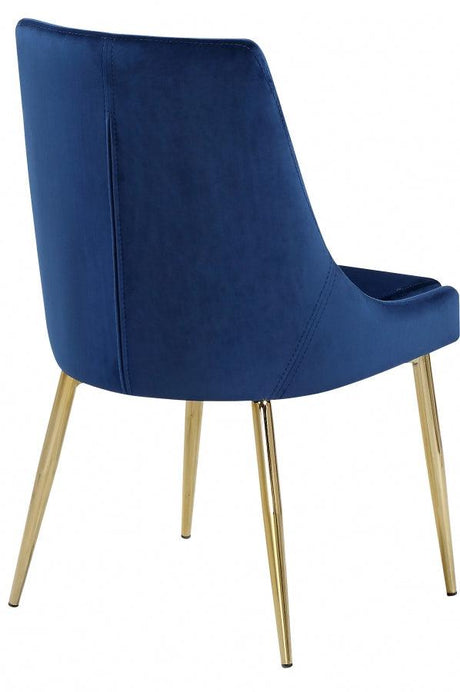 Meridian Furniture - Karina Velvet Dining Chair Set Of 2 In Navy - 783Navy-C