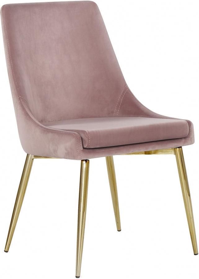 Meridian Furniture - Karina Velvet Dining Chair Set Of 2 In Pink - 783Pink-C