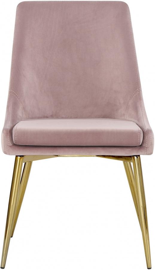 Meridian Furniture - Karina Velvet Dining Chair Set Of 2 In Pink - 783Pink-C