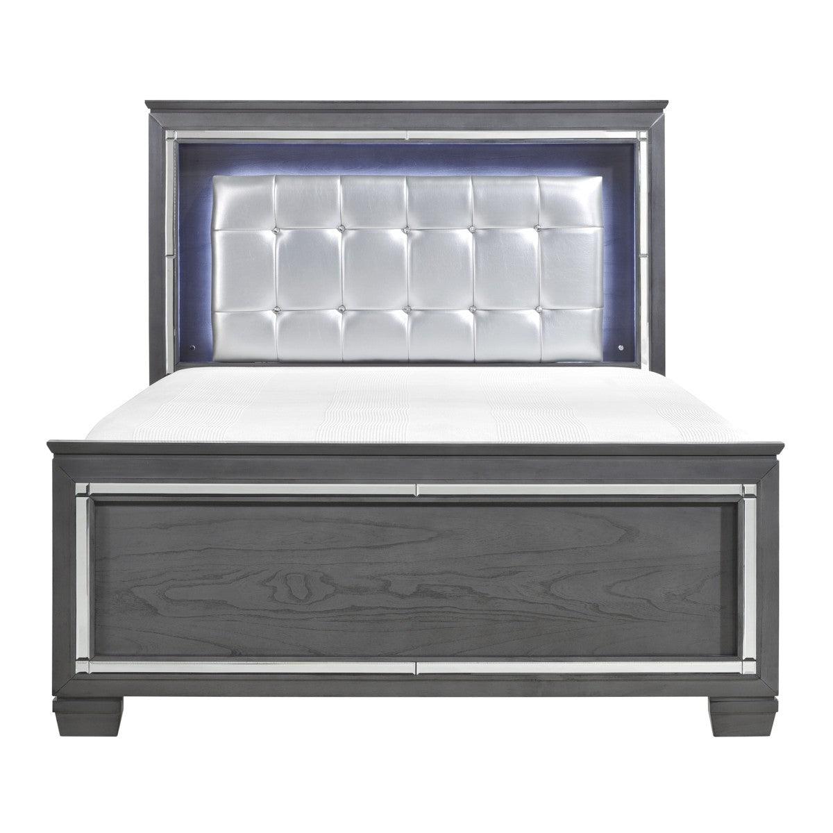 Allura 5 Piece Eastern King Bedroom Set In Grey 1916Kgy - 1Ek - 5 | Homelegance | Home Elegance USA