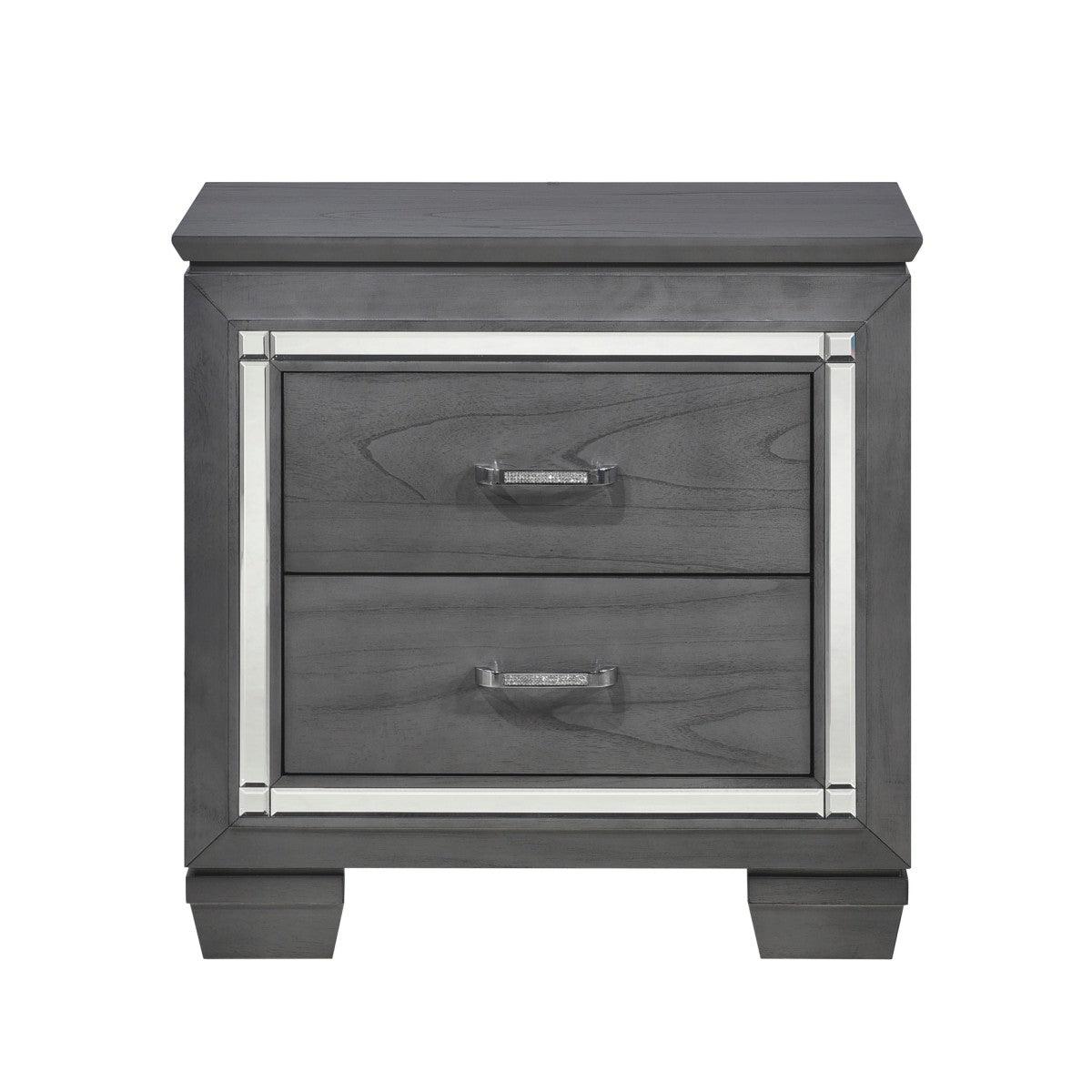 Allura 5 Piece Queen Bedroom Set In Grey 1916Gy - 1 - 9 | Homelegance | Home Elegance USA