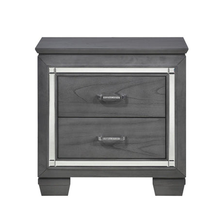 Allura 4 Piece Eastern King Bedroom Set In Grey 1916Kgy-1Ek-4 | Homelegance