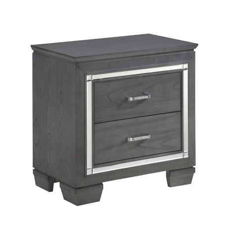 Allura 4 Piece Eastern King Bedroom Set In Grey 1916Kgy-1Ek-4 | Homelegance