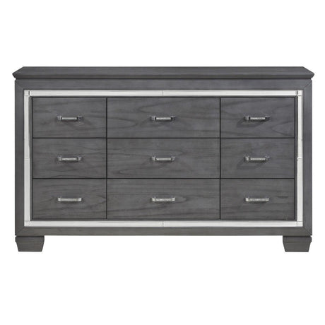 Allura 5 Piece Eastern King Bedroom Set In Grey 1916Kgy-1Ek-9 | Homelegance