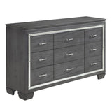 Allura 5 Piece Queen Bedroom Set In Grey 1916Gy - 1 - 5 | Homelegance | Home Elegance USA