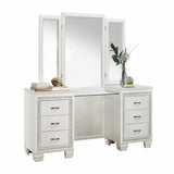 Homelegance - Allura Vanity Dresser With Mirror In White -1916W-15-14