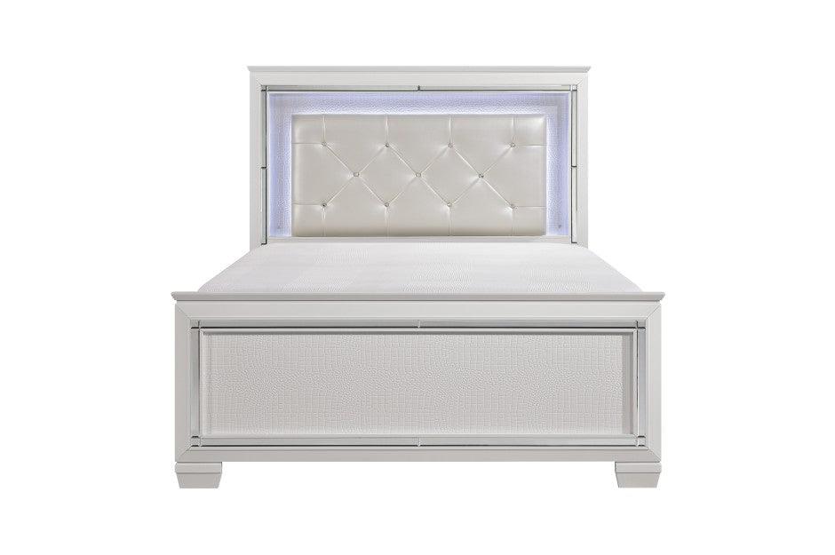 Allura 4 Piece White Queen Bedroom Set 1916 - 1 - 4W | Homelegance | Home Elegance USA