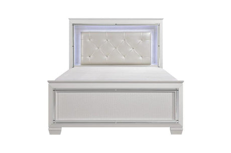 Allura 4 Piece White Queen Bedroom Set 1916-1-4W | Homelegance