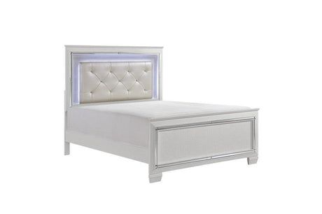 Allura 4 Piece White Queen Bedroom Set 1916-1-4W | Homelegance