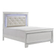 Allura Eastern King Bed In White 1916Kw-1Ek | Homelegance