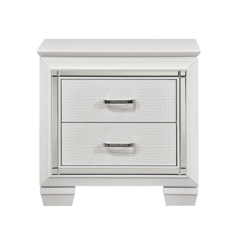 Allura 4 Piece Queen Bedroom Set In White -1916W-1-4 | Homelegance